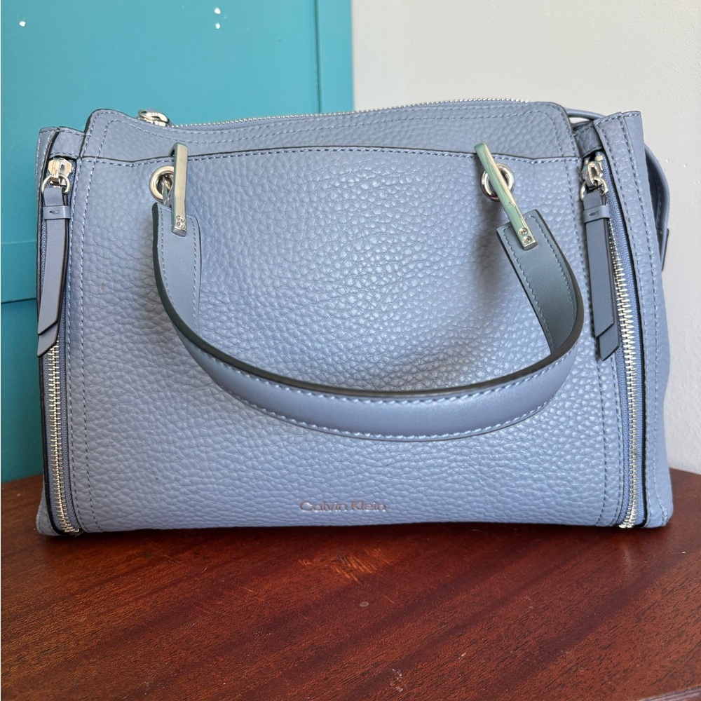 Calvin Klein Garnet Convertible Triple Compartment Satchel Bag